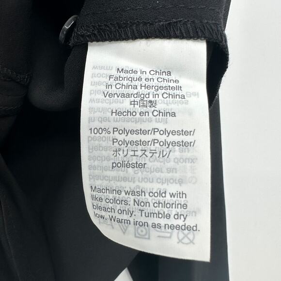 NEW Madewell Bell-Sleeve Tie Front V-Neck Top Blouse in Black Size X-Small NWT - Picture 11 of 13